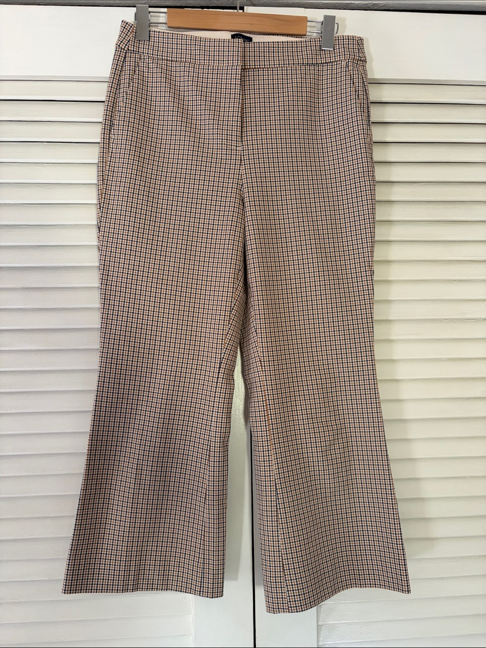 J Crew Kesley Pants - Beige Check size 10